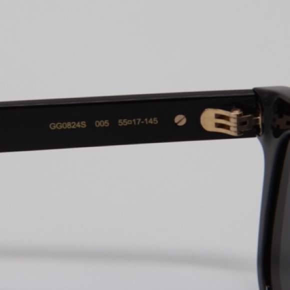 NEW GG0824S 005 MEN’S SUNGLASSES GUCCI GG0824S BLACK - Picture 13 of 16